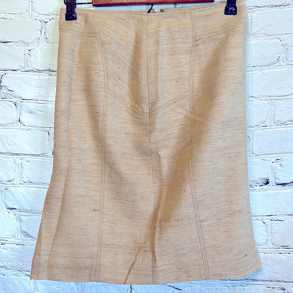 Ann Taylor Beige Skirt Size 0 Petite Excellent Condition